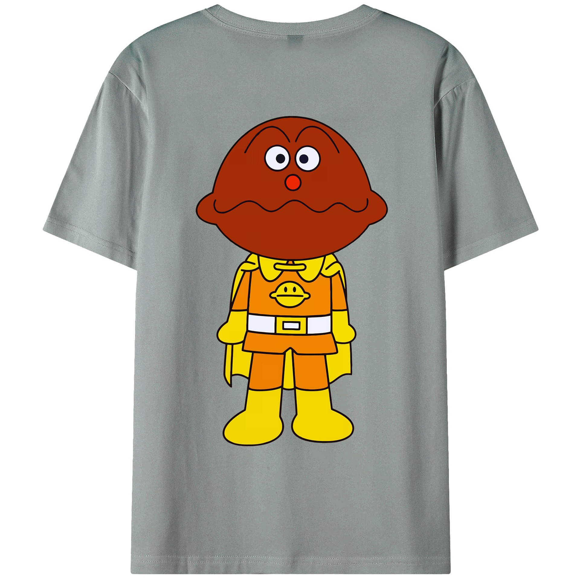 （画像用） アンパンマン Anpanman 綿100％ メンズ半袖Tシャツ（バックプリント） 通気性